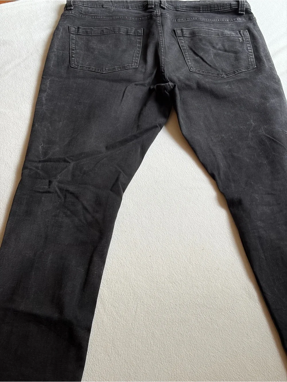 The Perfect Jean NYC Slim Fit Jeans Men’s 36x32 Black Stretch Distressed Denim